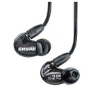Shure SE215 wired in-ear headphones, in red