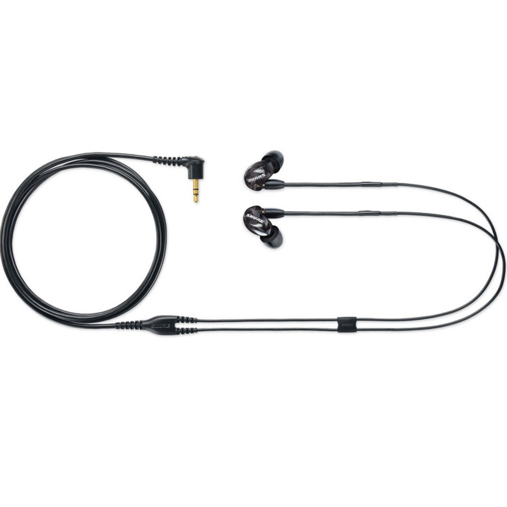 Shure SE215 wired in-ear headphones, in red