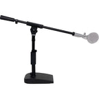 Shure SH-DESKTOP2 desktop microphone stand, with microphone mounted