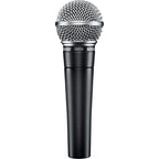 Shure SM58-LCE (Without Switch dynamic microphones, hero shot in black