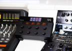 Freqport FreqTube FT1 effects and accessories slide showing the compact effects pedal with controls and input/output jacks