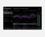 Dark mode Sonarworks SoundID Reference music production software interface displayed on speakers and headphones for sound calibration.