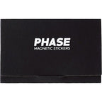 Phase Magnetic Sticker Pack for turntables, featuring colorful magnetic stickers with various designs, compatible with turntable accessories.
