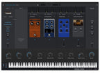 Arturia Analog Lab Pro music production software displayed on a computer screen in a professional studio setting.