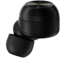 Technics EAH-AZ100 true wireless earbuds, in black, side view