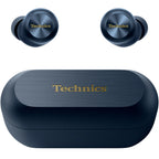 Technics EAH-AZ100 true wireless earbuds, in black, with charging case