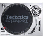 Technics SL-1200 MK7 DJ turntable, top-down view in black