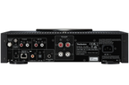 Rear view of Technics SA-C600 stereo amplifier showing input and output ports on the back panel.