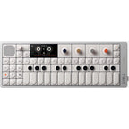 Teenage Engineering OP-1 Field synthesizer with colorful control panel and compact design, ideal for portable music production.