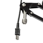 Tie Studio Flex Pro Broadcast Mic Stand, USB-A connector and desk clamp close-up