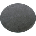 Tonar black leather slipmat with textured surface, designed for turntables and DJ equipment.