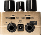 Universal Audio UAFX Heavenly Plate Reverb effects pedal with silver control knobs and brand logo on a black background.