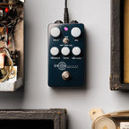 Universal Audio UAFX Orion Tape Echo effects pedal with vintage-style tape echo controls and interface.