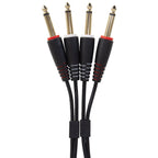 UDG Ultimate Audio Cable Set 1/4'' Jack - 1/4'' Jack Black Straight 3m (U97004BL trs - trs cables, black set view 2