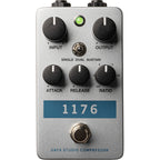 Universal Audio UAFX 1176 Studio Compressor effects pedal with control knobs and input/output jacks.