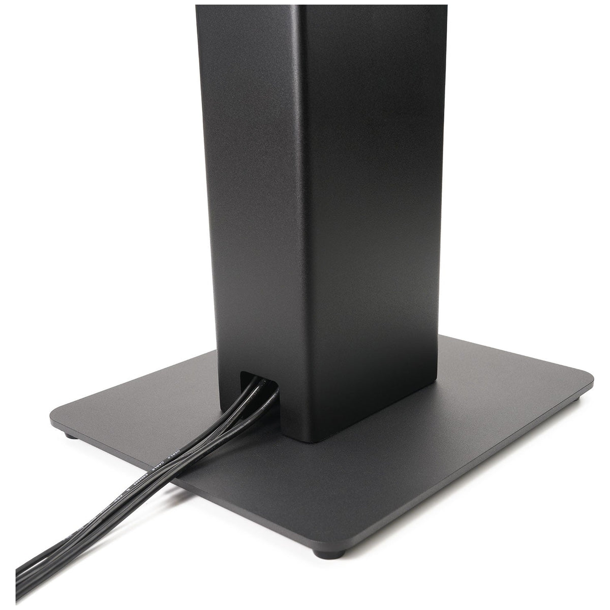 Cables routed through the base of the Vestlyd M-Stands