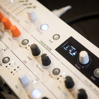 Arturia MicroFreak Vocoder Edition synthesizer with keyboard and control panel, featuring vocoder interface and modern design.