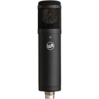 Warm Audio WA-47jr SE condenser microphone with gold finish and vintage-inspired design, ideal for professional audio recording.