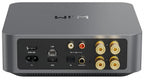 WiiM AMP stereo music streamer with WiFi, Bluetooth, AirPlay 2, Chromecast, 2x100W output, grey color, TPA3255 Class-D amplifier