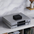 WiiM Pro Plus music streamers, lifestyle shot