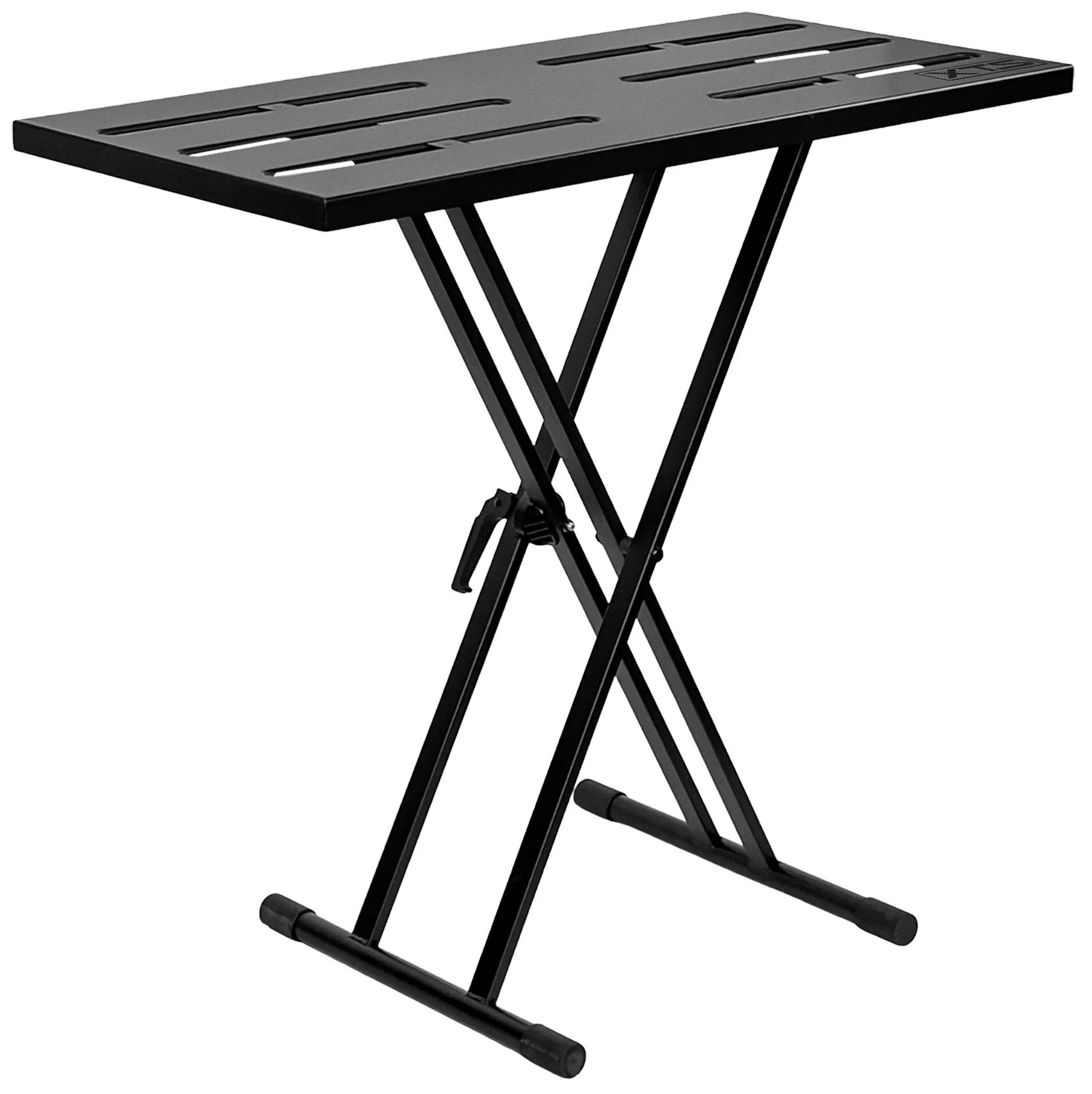 Analog Cases X-PRO Performance Surface keyboard stand with adjustable height and sturdy metal frame for musical instrument setup.