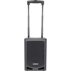 Samson XP208W portable PA system with dual speakers and mixer, ideal for events and outdoor gatherings.