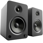 Kanto Audio YU6 wireless speakers, front view in black