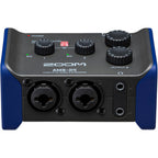 Zoom AMS-24 audio interface, top controls detail