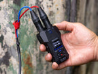 Zoom H1 XLR field recorder.