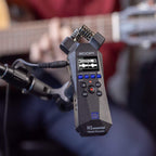 Zoom H1essential digital recorder, in white, front view