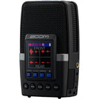 Zoom H2essential digital recorder, hero front view with display and mic array
