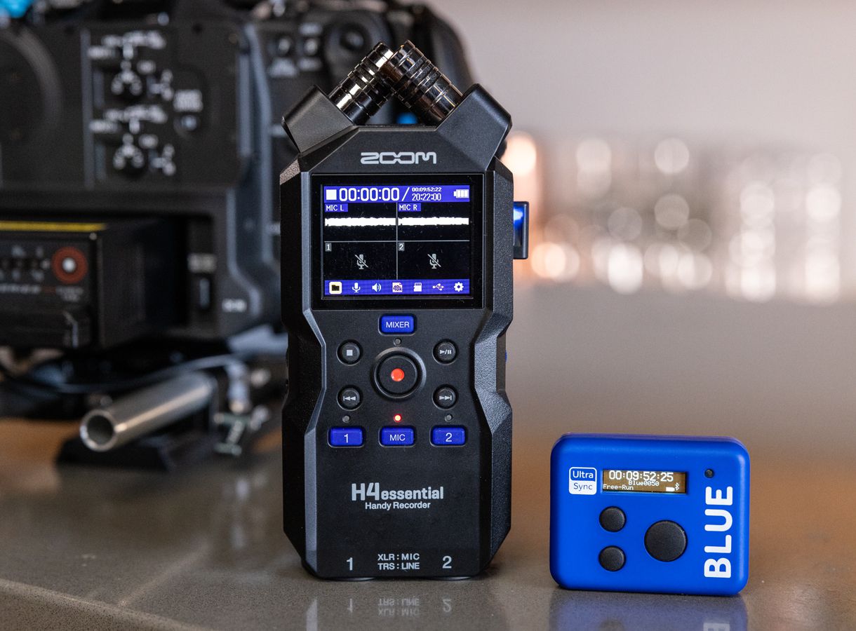 Zoom H4essential handheld audio recorder, in black