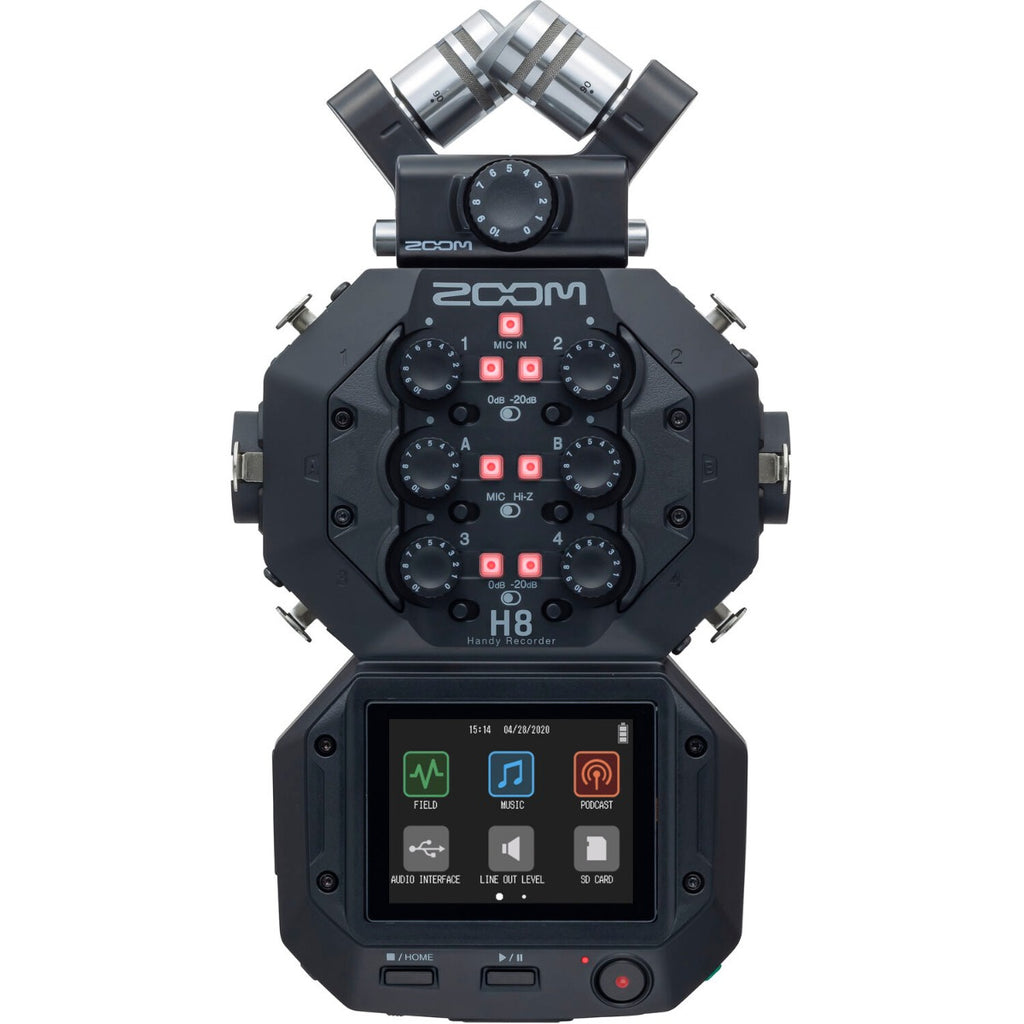 Zoom H8, digital recorders, angle