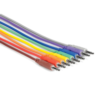 Hosa CMM-830 3.5 mm TS - 3.5 mm TS Unbalanced Patch Cables 0.3m (8 pcs.)