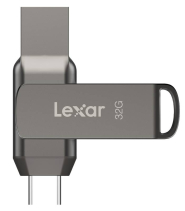 Lexar JumpDrive Dual Drive D400 32GB (USB 3.1) (2-in-1 Flash Drive)