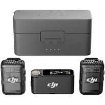 DJI Mic 2 (2 TX + 1 RX + Charging Case, Shadow Black)