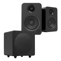 Kanto YU (Black) + SUB8 Subwoofer (Matte Black) Bundle