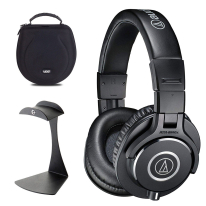 Audio Technica ATH-M40x + UDG Case + K&M Stand Bundle