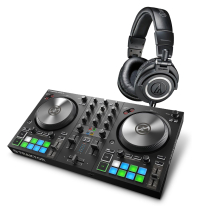 Native Instruments Traktor Kontrol S2 MK3 + Audio Technica ATH-M50x (Black)