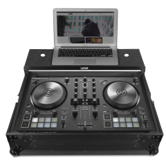 UDG Ultimate Flight Case NI Traktor Kontrol S2 MK3 Black Plus (Laptop Shelf) (U91062BL)