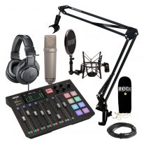 Rode Rodecaster Pro + Rode NT1-A + Headphones + Stand Bundle
